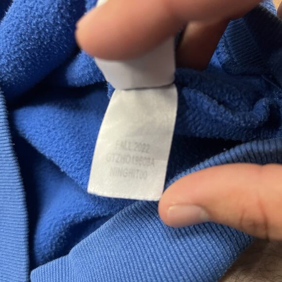 GOAT Hoodie Mens Medium Blue USA New York Pullover Be The Greatest - Picture 8 of 8